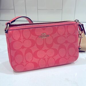 COACH NOLITA MONOGRAM PINK LEATHER MINI BAG 🩷